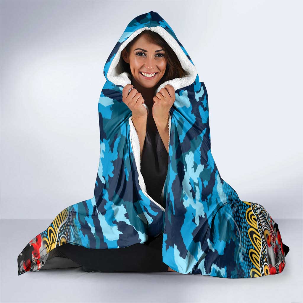 Titans ANZAC Day Hooded Blanket Australian Army - Lest We Forget