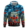 Personalized Titans ANZAC Day Hoodie Australian Army - Lest We Forget