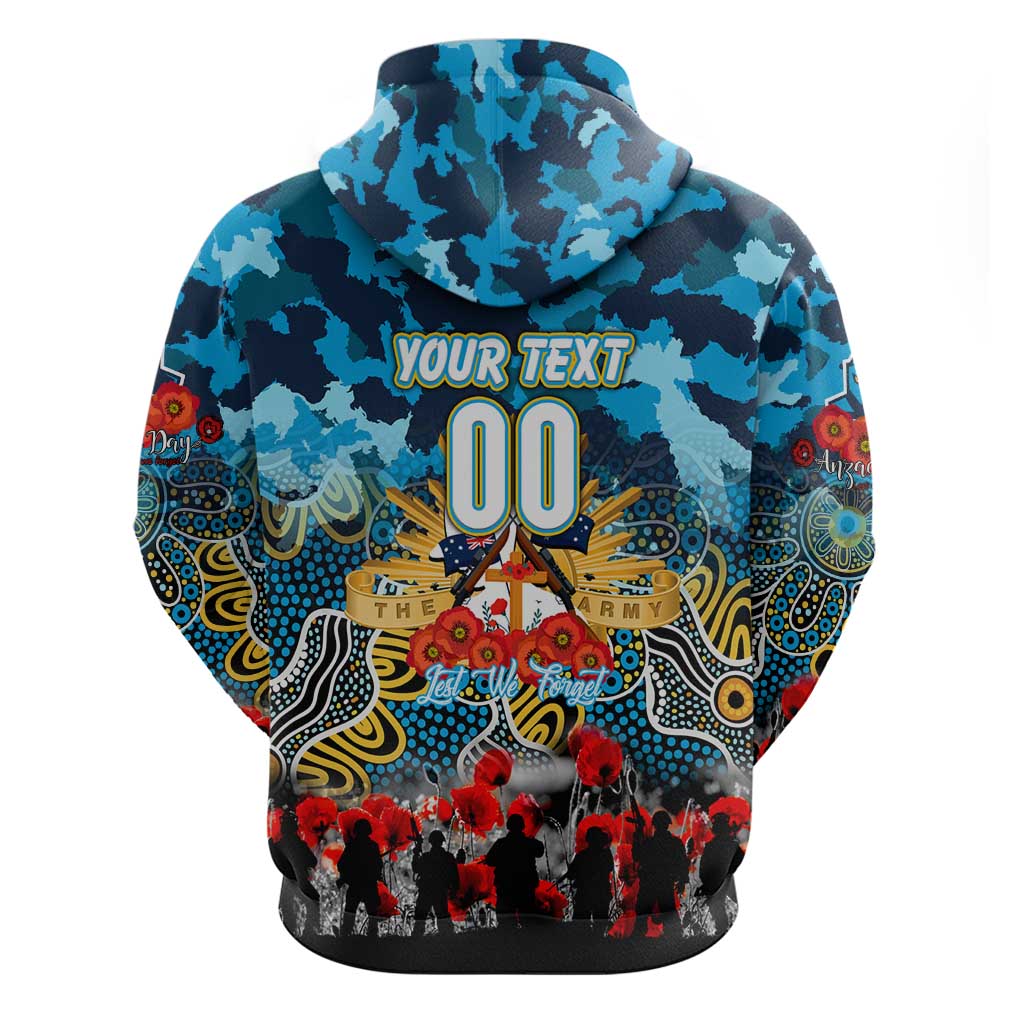 Personalized Titans ANZAC Day Hoodie Australian Army - Lest We Forget