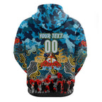 Personalized Titans ANZAC Day Hoodie Australian Army - Lest We Forget