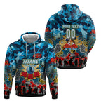 Personalized Titans ANZAC Day Hoodie Australian Army - Lest We Forget