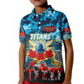 Personalized Titans ANZAC Day Kid Polo Shirt Australian Army - Lest We Forget