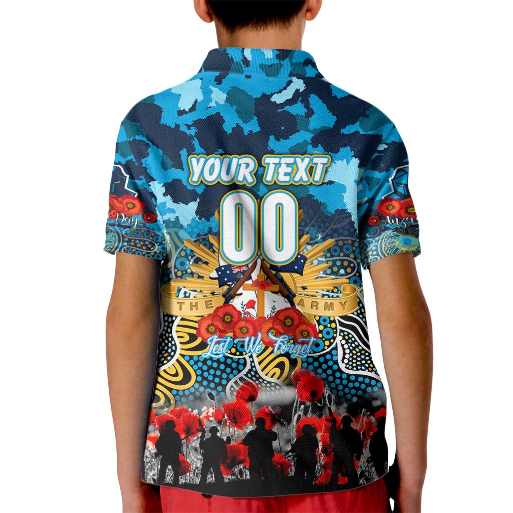 Personalized Titans ANZAC Day Kid Polo Shirt Australian Army - Lest We Forget