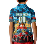 Personalized Titans ANZAC Day Kid Polo Shirt Australian Army - Lest We Forget