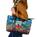 Titans ANZAC Day Leather Tote Bag Australian Army - Lest We Forget
