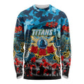 Personalized Titans ANZAC Day Long Sleeve Shirt Australian Army - Lest We Forget