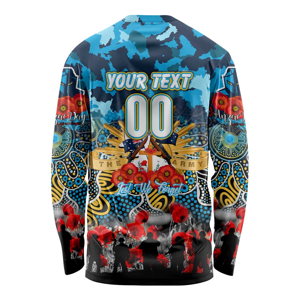 Personalized Titans ANZAC Day Long Sleeve Shirt Australian Army - Lest We Forget