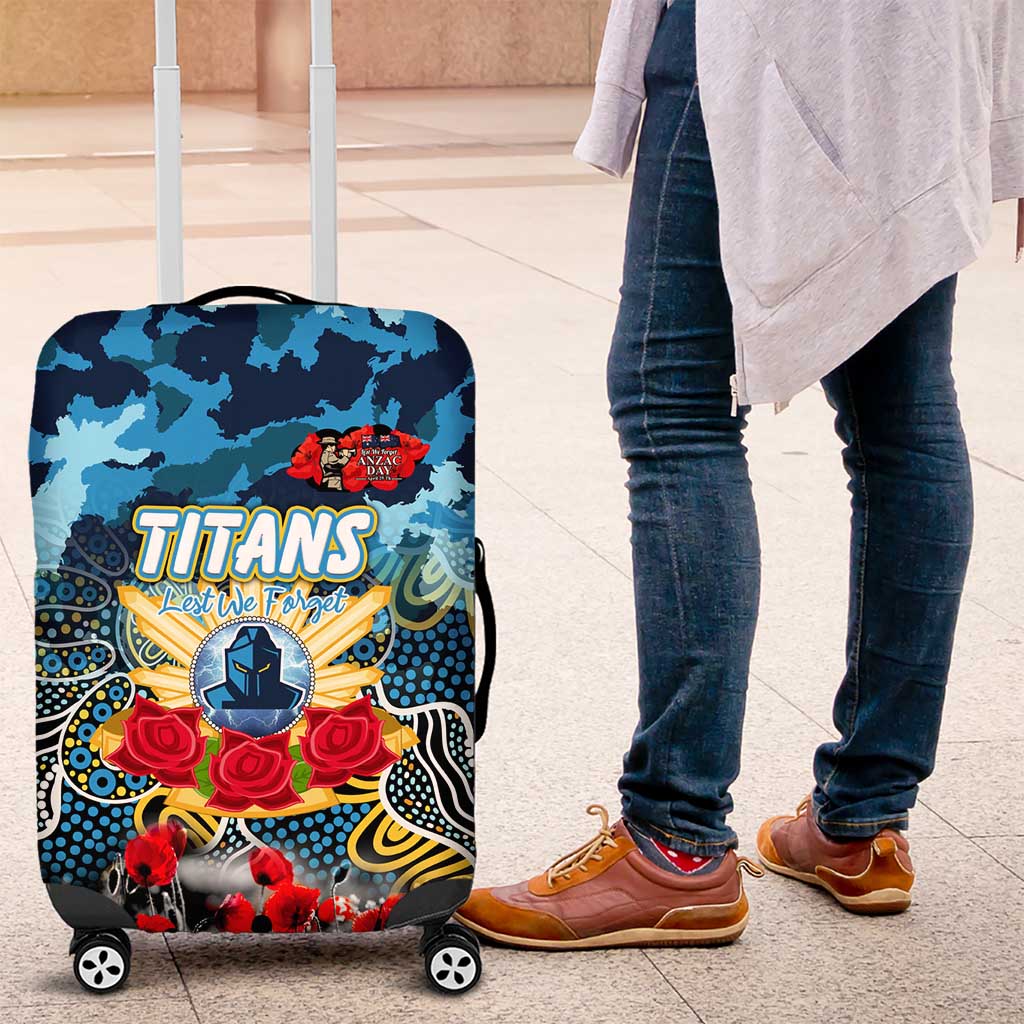 Titans ANZAC Day Luggage Cover Australian Army - Lest We Forget