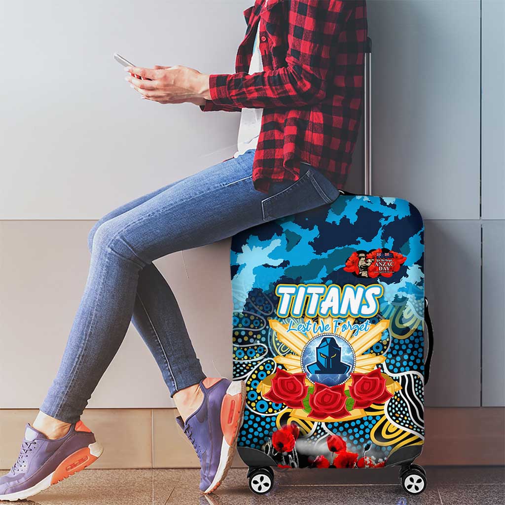 Titans ANZAC Day Luggage Cover Australian Army - Lest We Forget