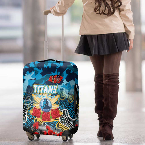 Titans ANZAC Day Luggage Cover Australian Army - Lest We Forget