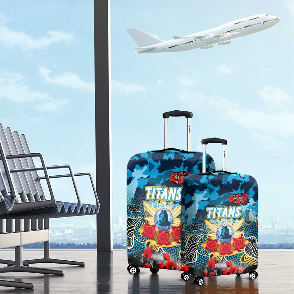 Titans ANZAC Day Luggage Cover Australian Army - Lest We Forget