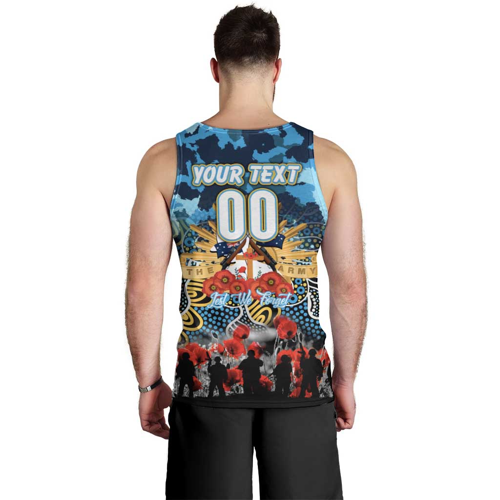 Personalized Titans ANZAC Day Men Tank Top Australian Army - Lest We Forget