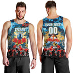 Personalized Titans ANZAC Day Men Tank Top Australian Army - Lest We Forget