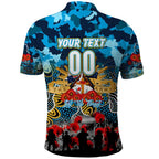 Personalized Titans ANZAC Day Polo Shirt Australian Army - Lest We Forget