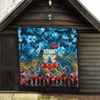 Titans ANZAC Day Quilt Australian Army - Lest We Forget