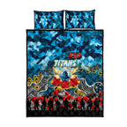 Titans ANZAC Day Quilt Bed Set Australian Army - Lest We Forget