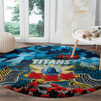 Titans ANZAC Day Round Carpet Australian Army - Lest We Forget
