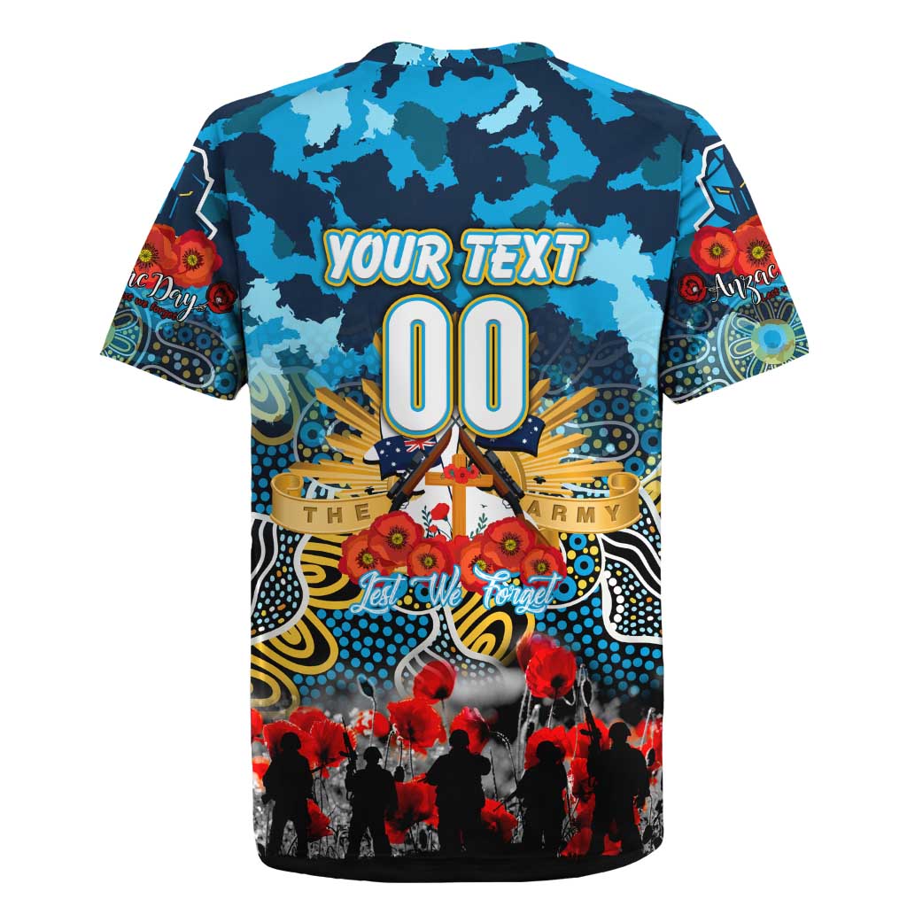 Personalized Titans ANZAC Day Rugby Jersey Australian Army - Lest We Forget