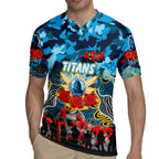 Personalized Titans ANZAC Day Rugby Jersey Australian Army - Lest We Forget