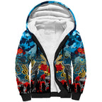 Personalized Titans ANZAC Day Sherpa Hoodie Australian Army - Lest We Forget