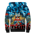Personalized Titans ANZAC Day Sherpa Hoodie Australian Army - Lest We Forget