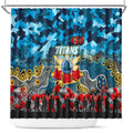 Titans ANZAC Day Shower Curtain Australian Army - Lest We Forget
