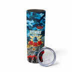 Personalized Titans ANZAC Day Skinny Tumbler Australian Army - Lest We Forget