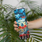 Personalized Titans ANZAC Day Skinny Tumbler Australian Army - Lest We Forget