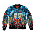 Personalized Titans ANZAC Day Sleeve Zip Bomber Jacket Australian Army - Lest We Forget