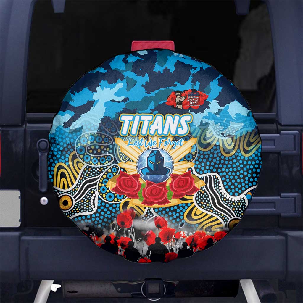 Titans ANZAC Day Spare Tire Cover Australian Army - Lest We Forget