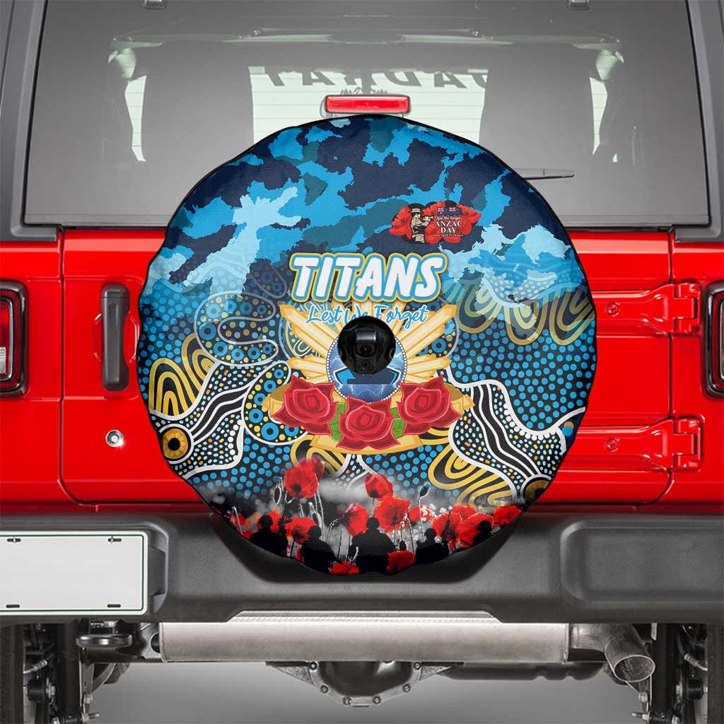 Titans ANZAC Day Spare Tire Cover Australian Army - Lest We Forget