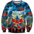 Personalized Titans ANZAC Day Sweatshirt Australian Army - Lest We Forget