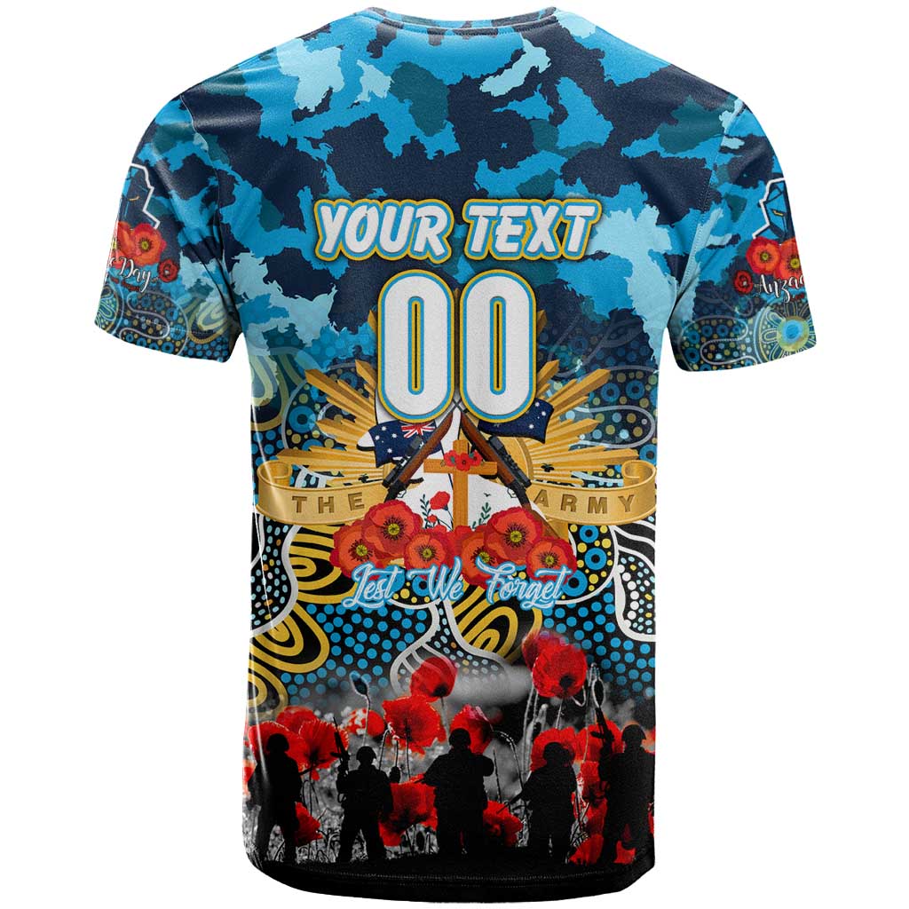 Personalized Titans ANZAC Day T Shirt Australian Army - Lest We Forget