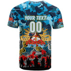 Personalized Titans ANZAC Day T Shirt Australian Army - Lest We Forget