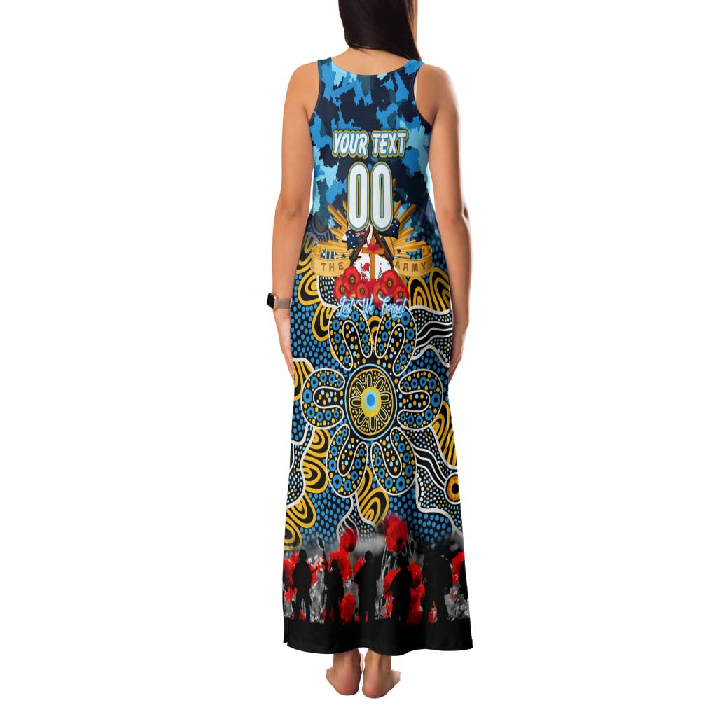Personalized Titans ANZAC Day Tank Maxi Dress Australian Army - Lest We Forget