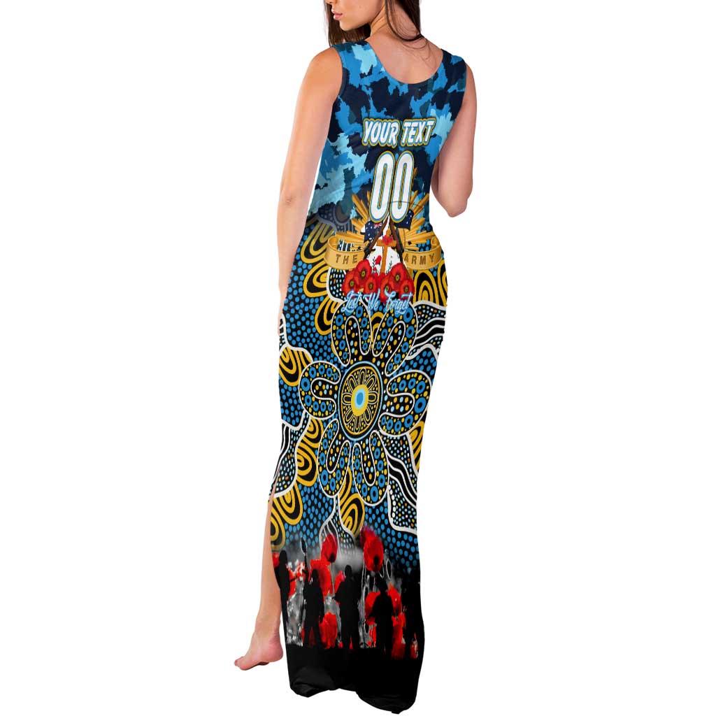 Personalized Titans ANZAC Day Tank Maxi Dress Australian Army - Lest We Forget