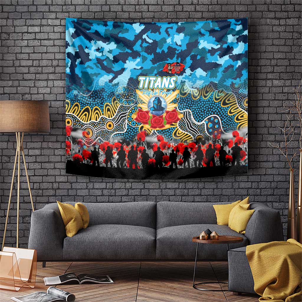 Titans ANZAC Day Tapestry Australian Army - Lest We Forget