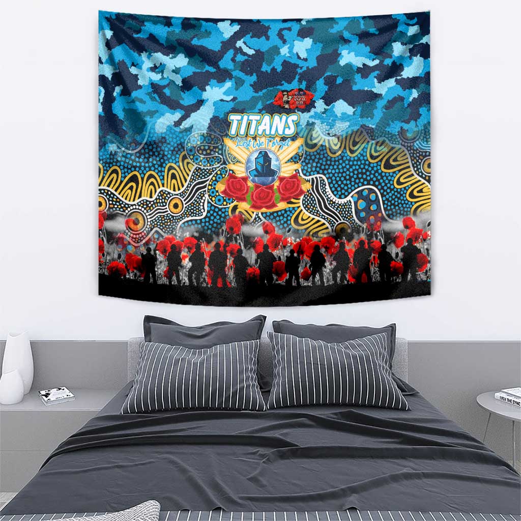 Titans ANZAC Day Tapestry Australian Army - Lest We Forget