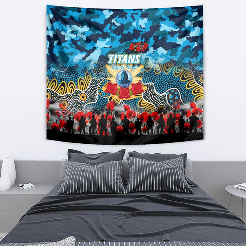 Titans ANZAC Day Tapestry Australian Army - Lest We Forget