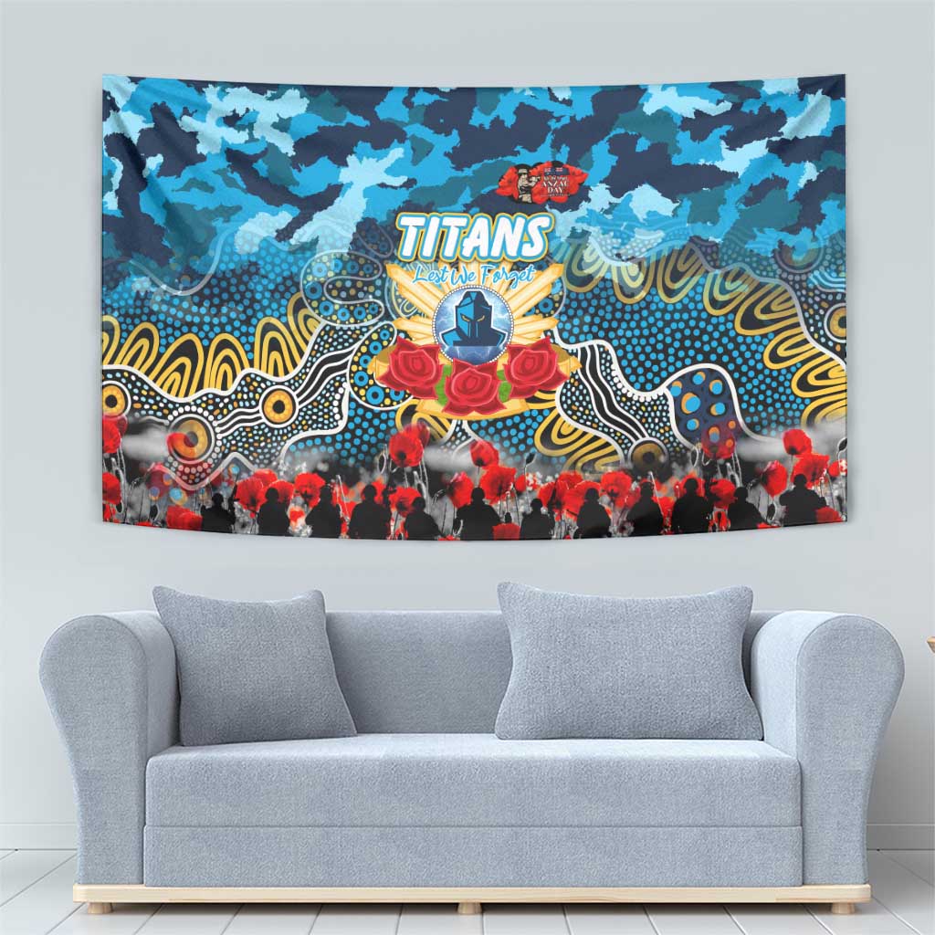 Titans ANZAC Day Tapestry Australian Army - Lest We Forget