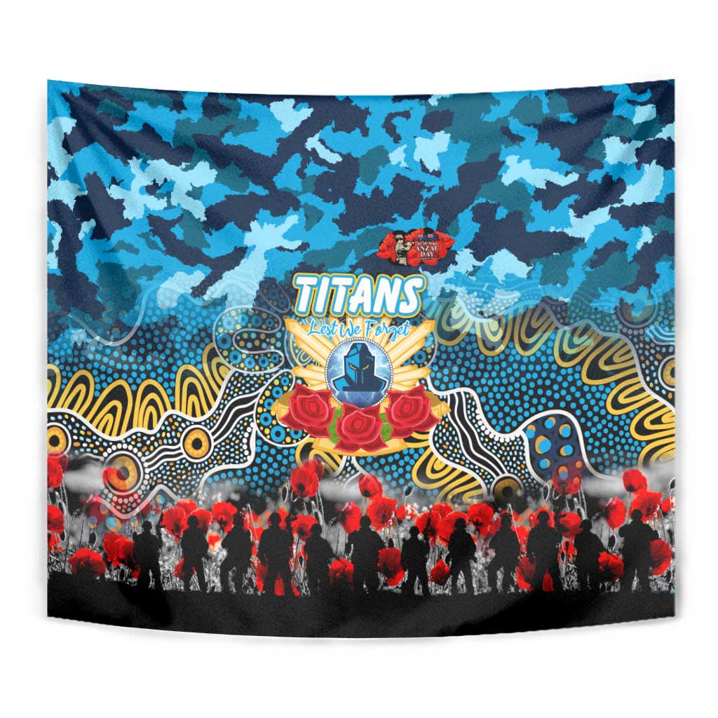 Titans ANZAC Day Tapestry Australian Army - Lest We Forget