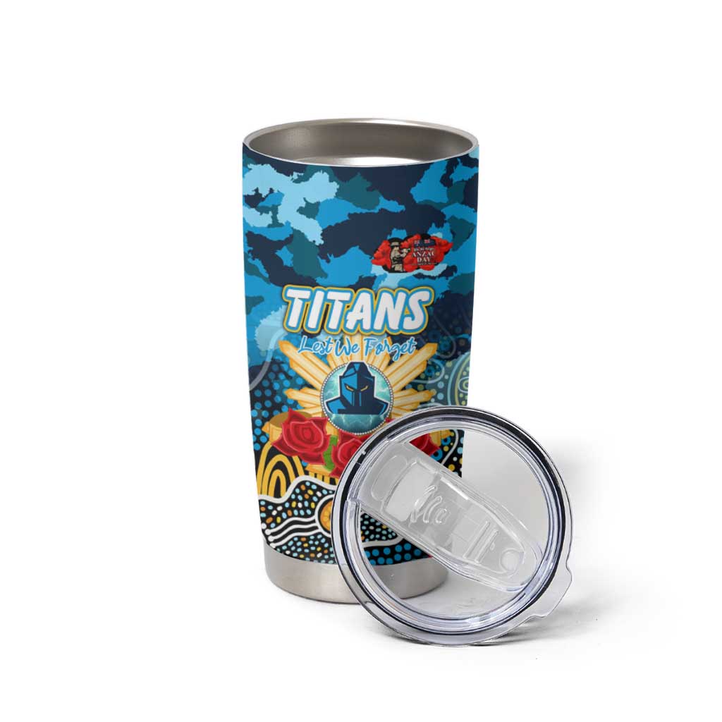 Personalized Titans ANZAC Day Tumbler Cup Australian Army - Lest We Forget