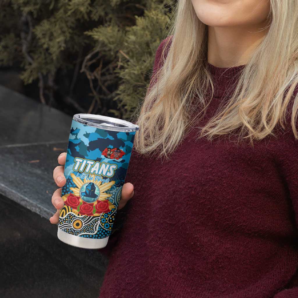 Personalized Titans ANZAC Day Tumbler Cup Australian Army - Lest We Forget