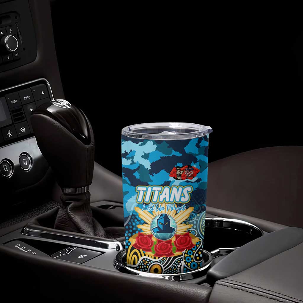 Personalized Titans ANZAC Day Tumbler Cup Australian Army - Lest We Forget