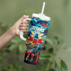 Personalized Titans ANZAC Day Tumbler With Handle Australian Army - Lest We Forget