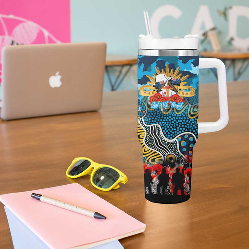Personalized Titans ANZAC Day Tumbler With Handle Australian Army - Lest We Forget