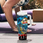 Personalized Titans ANZAC Day Tumbler With Handle Australian Army - Lest We Forget