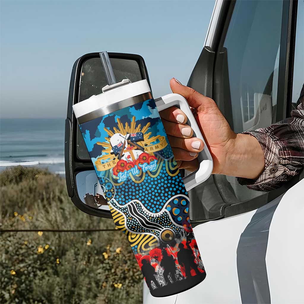 Personalized Titans ANZAC Day Tumbler With Handle Australian Army - Lest We Forget