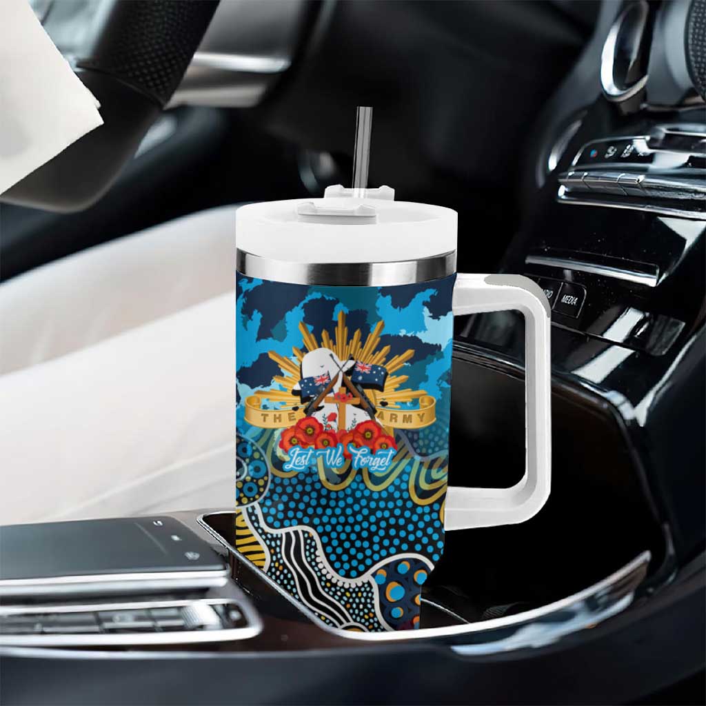 Personalized Titans ANZAC Day Tumbler With Handle Australian Army - Lest We Forget