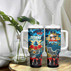Personalized Titans ANZAC Day Tumbler With Handle Australian Army - Lest We Forget